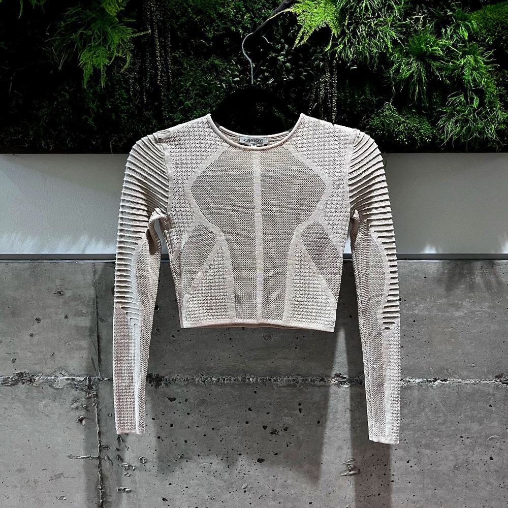 Ronny Kobo // Long sleeve cropped top